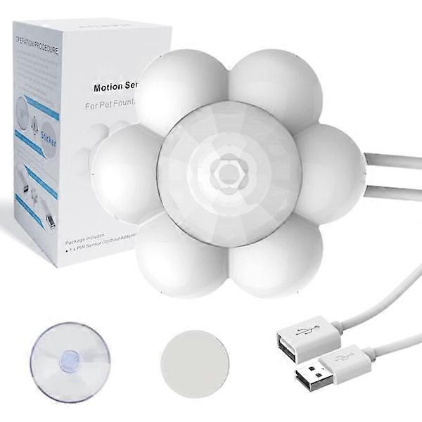 External Automatic PIR sensor for Cat Water Fountain Motion Detector DC 5V 1A Infrared Motion Sensor Switch with USB interface for Cat Water Fountains