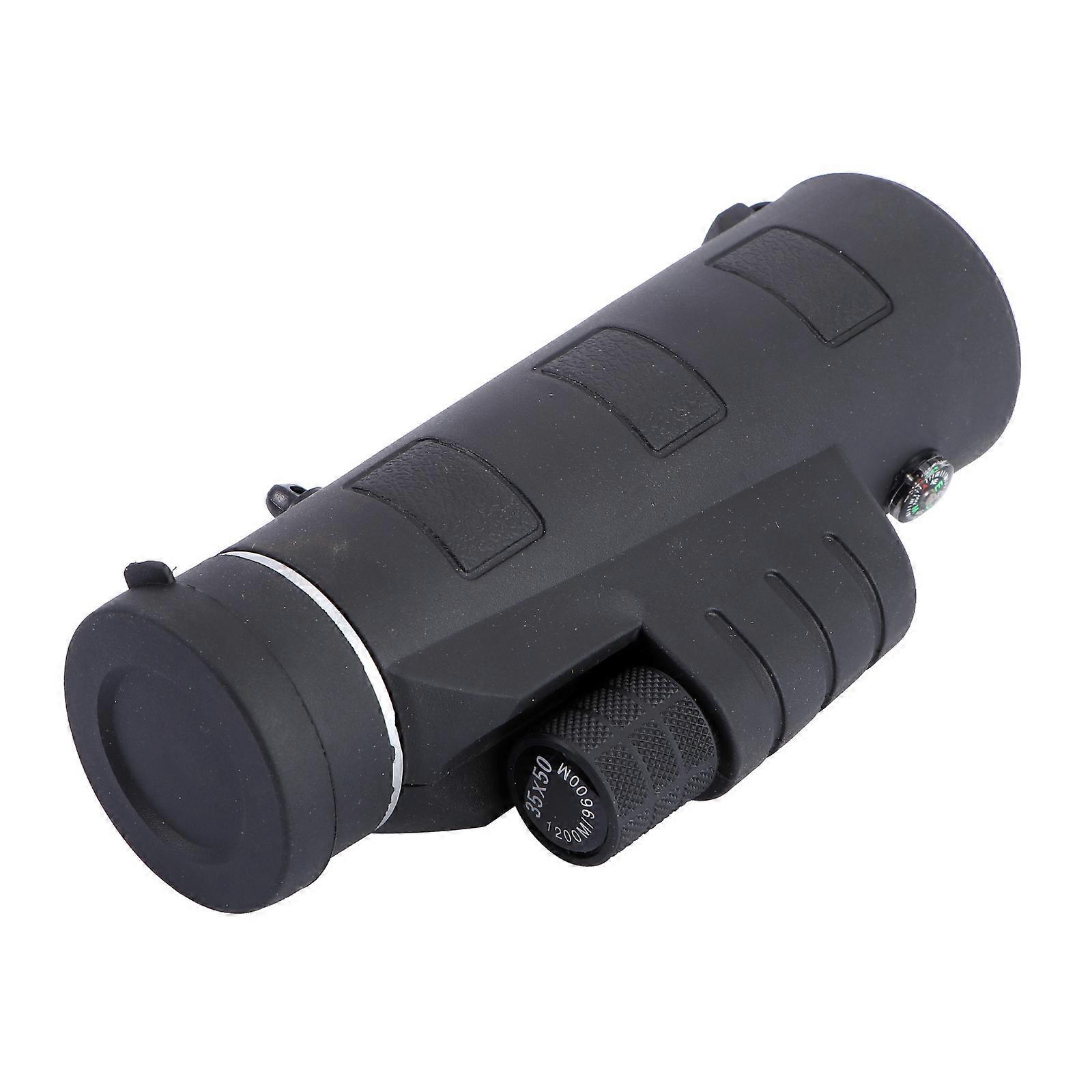 Monocular telescope for Outdoor Use with Light Transmission Brightness and Compact Design 35 x 50 Black Plastic