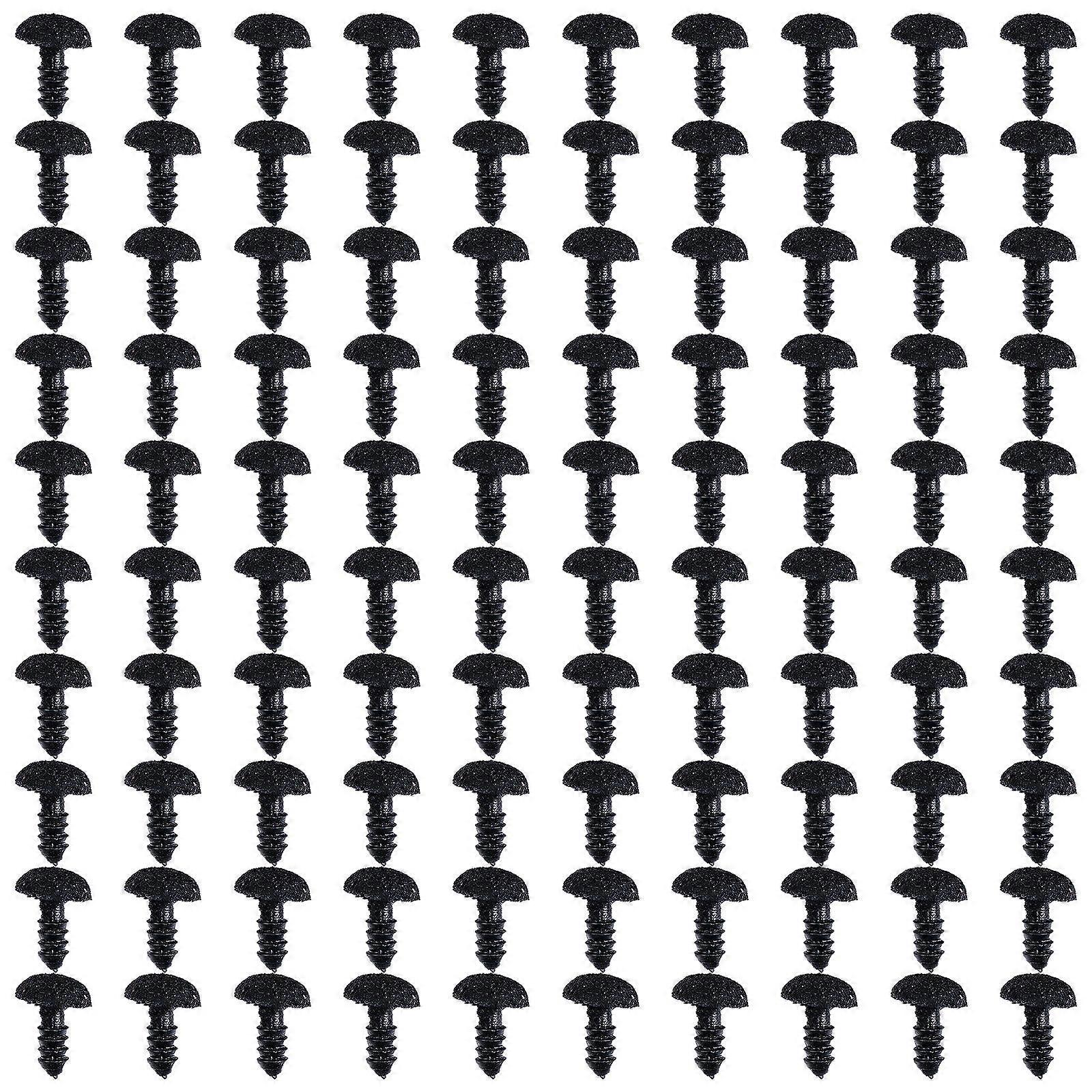 100pcs Flocking Triangle Doll Noses for DIY Crafts Soft and Durable Bear Doll Making Accessories for Amigurumi