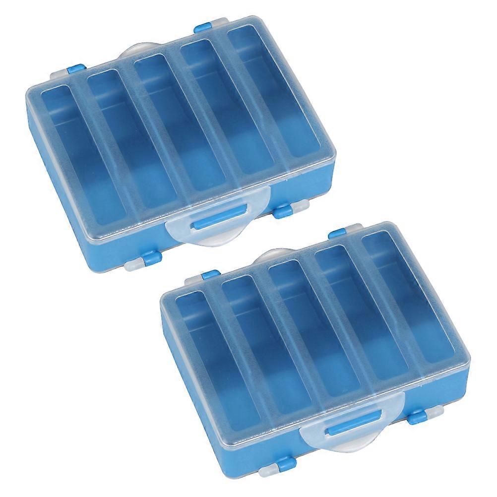 Fishing Hooks Rectangular Shape Abs Material Moisture Resistant Outdoor Activities 2Pcs