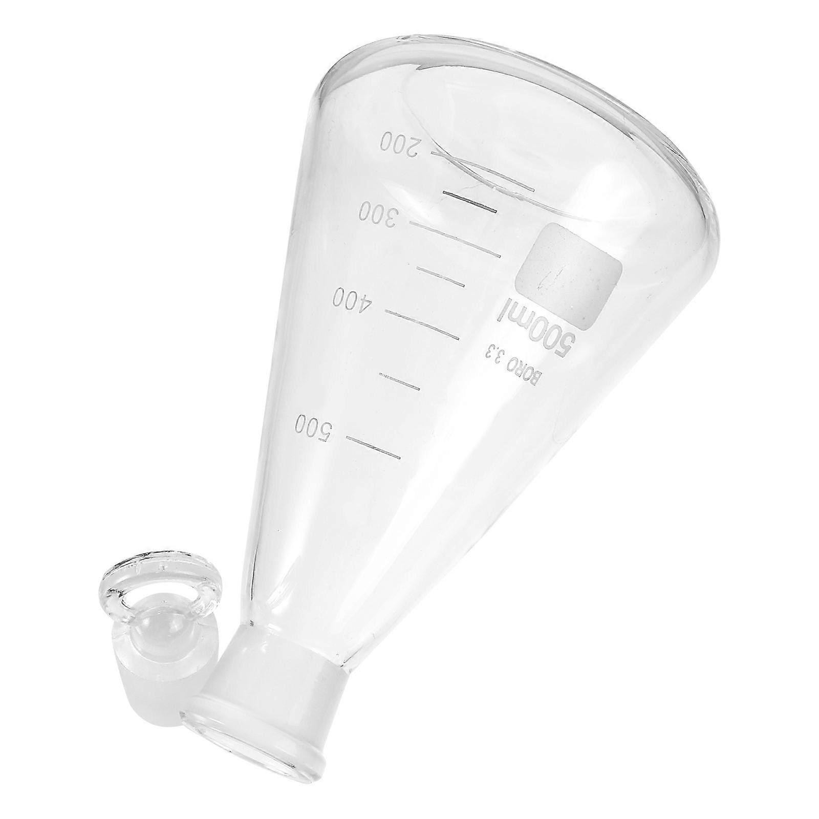 1Pc Conical Flask Professional Laboratory Glassware 500ml Transparent Suitable For Accurate Measurement In Chemistry
