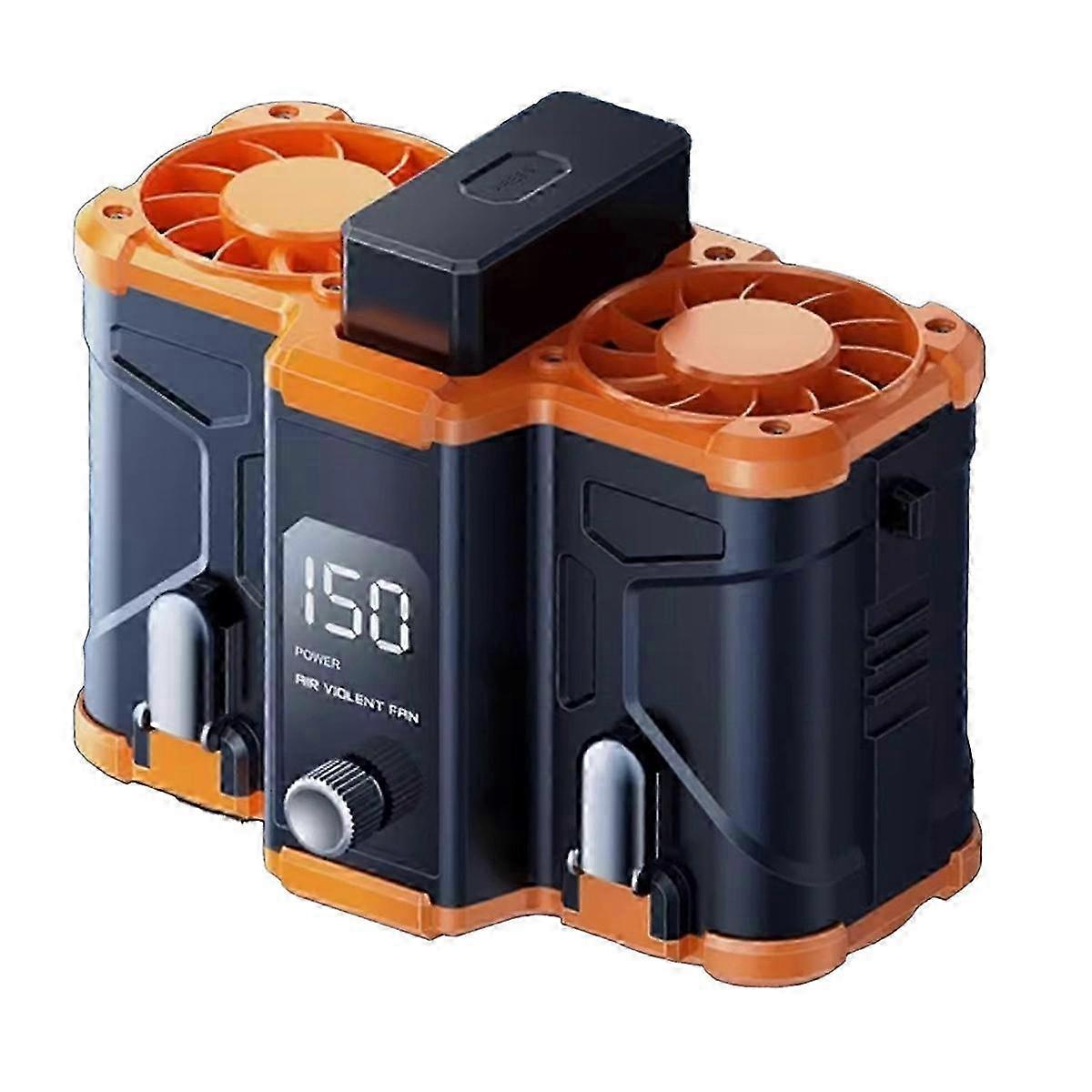 10000mAh Waist Mounted Fan με διπλούς αεραγωγούς, αποσπώμενη μπαταρία, φορητό κλιπ για χρήση υψηλής θερμοκρασίας