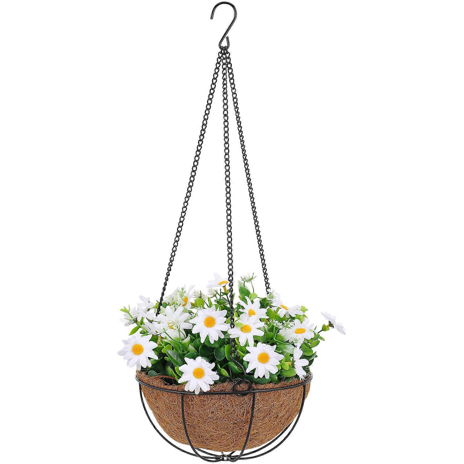 Fade-resistant Artificial Flowers In Basket 50x28cm Size 1Pack Great For Home Decor And Outdoor Spaces