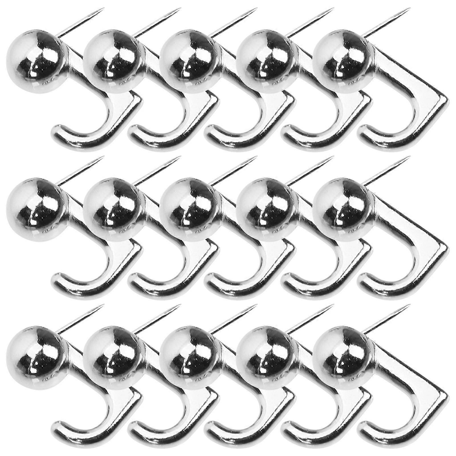 20 Pack Heavy Duty Push Pin Hangers for Wall Art, Photo Frames, and Decorative Displays – No Picture Hanger Needed
