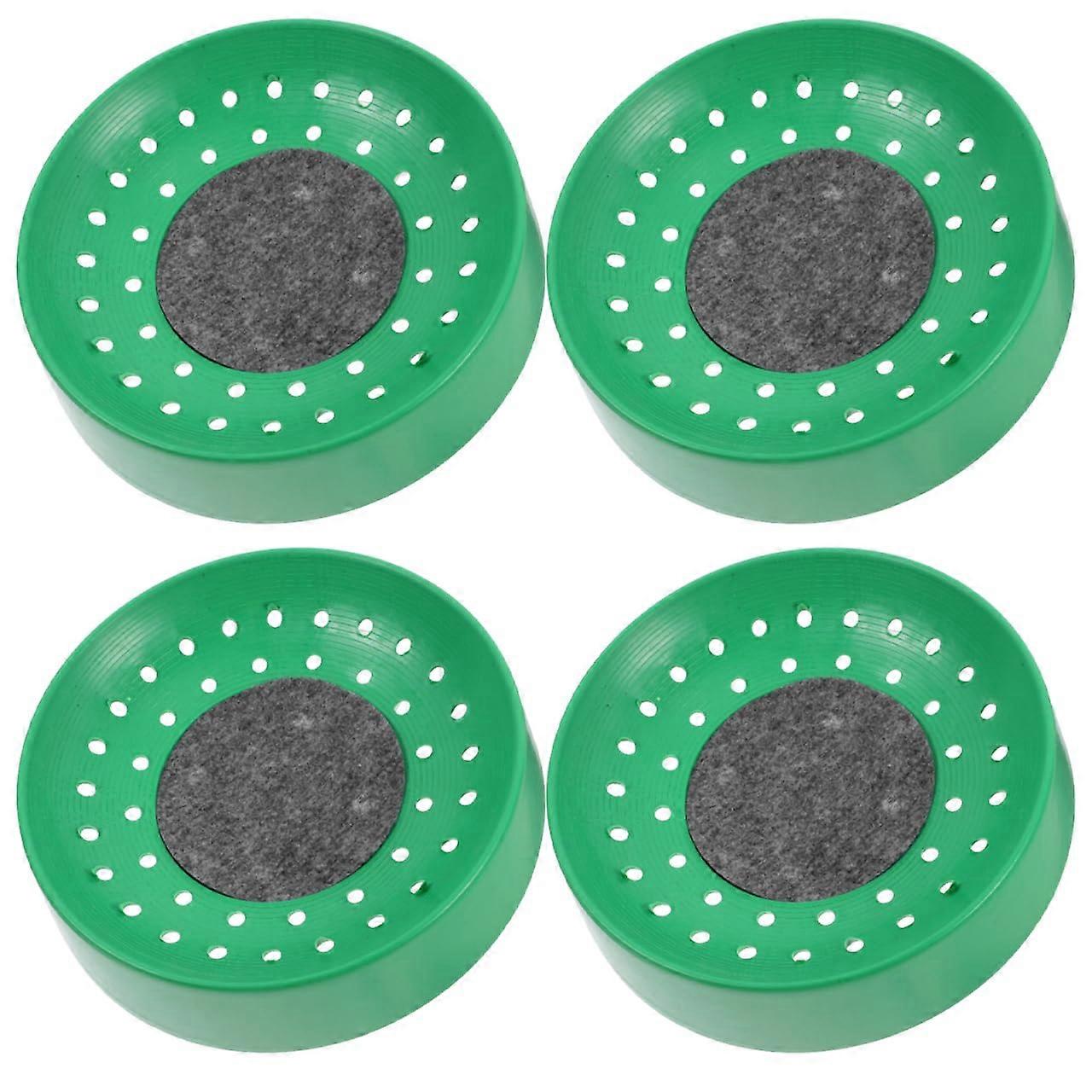 Set of 4 Pigeons Egg Nest Pot Hatching Bird Breeding Nest Pigeon Bowl Bird Breeding Tray Plastic Pigeon Egg Tray Pigeon Breeding Bowls ABS Green