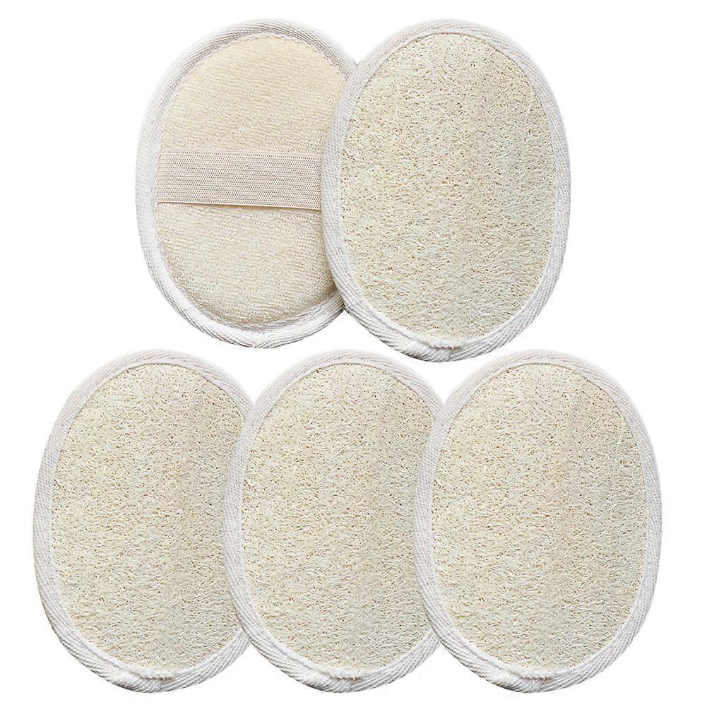 5Pcs/Pack Skin Care Brush for Shower Soft Travel Bag Home Bathroom Truffa Sponge Exfoliating Pad Scrubbing Spa Cleaning