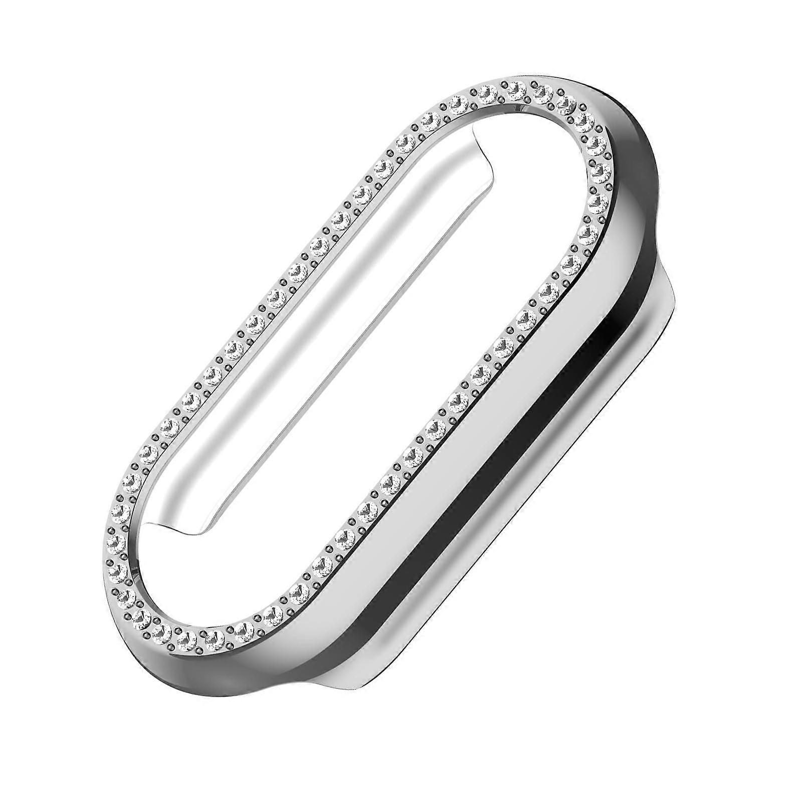 Watch Cover For Band 10 Hollow Shell Scratch-Resistant Case Easy Installation Luxury Smartwatch Accessory Silver Plating