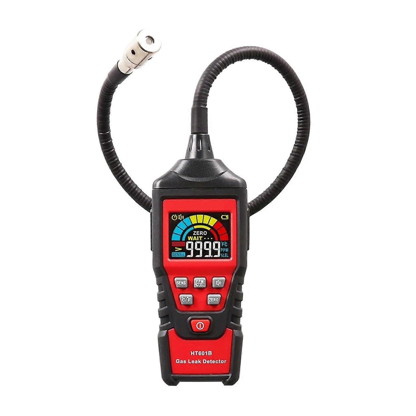 Gas Detector, Precision Gas Leak Detector HT601B 01000PPM Alarm Combustible Gas