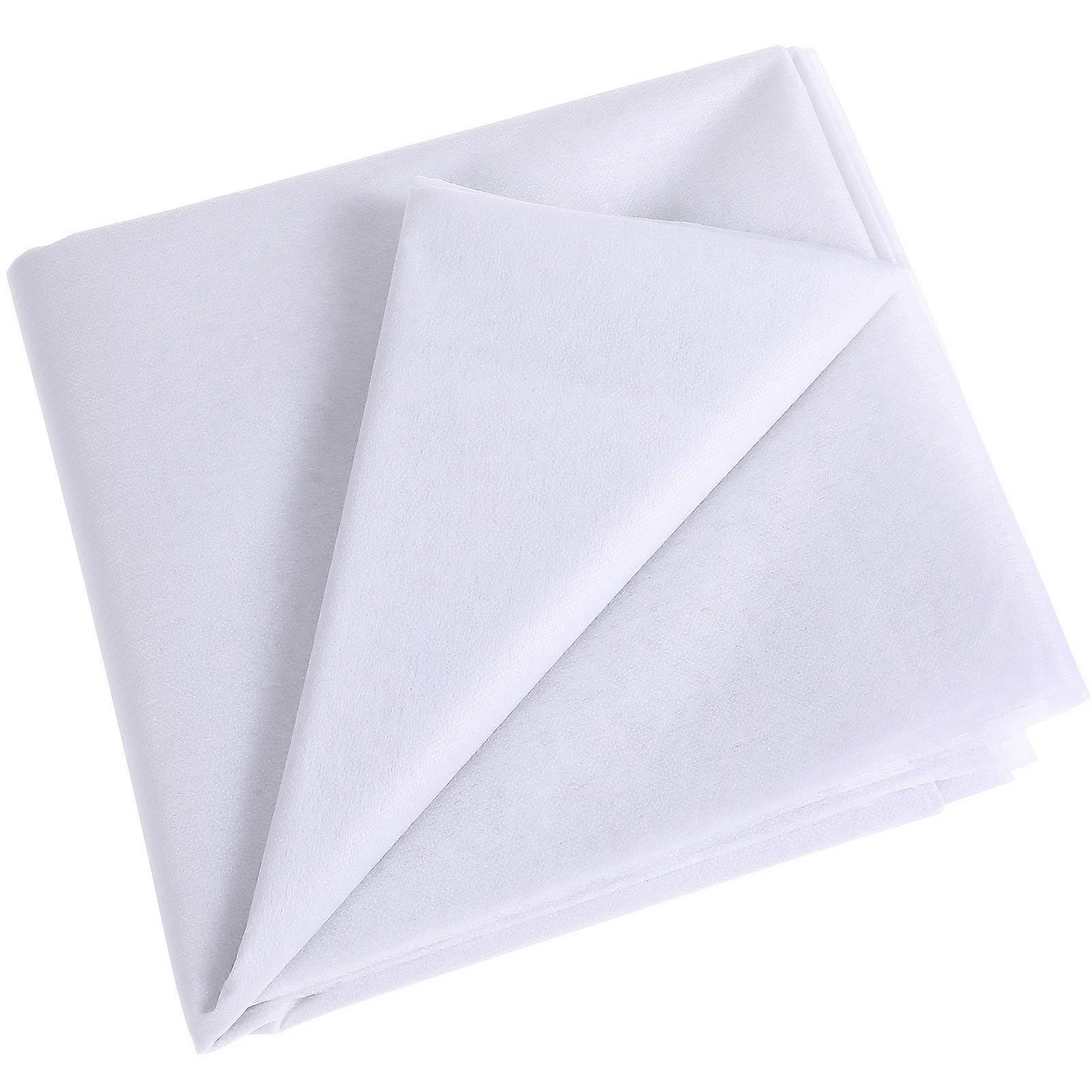 Durable Fusible Interlining for Sewing White Polyester Easy to Use Reliable Garment Accessory 0.8mm Thick