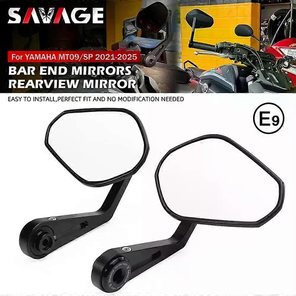 2025 MT-07 MT-09 Handlebar End Mirror E9 For YAMAHA MT09 SP 2022-2025 MT09SP 2024 Motorcycle Bar End Side Rearview Mirrors