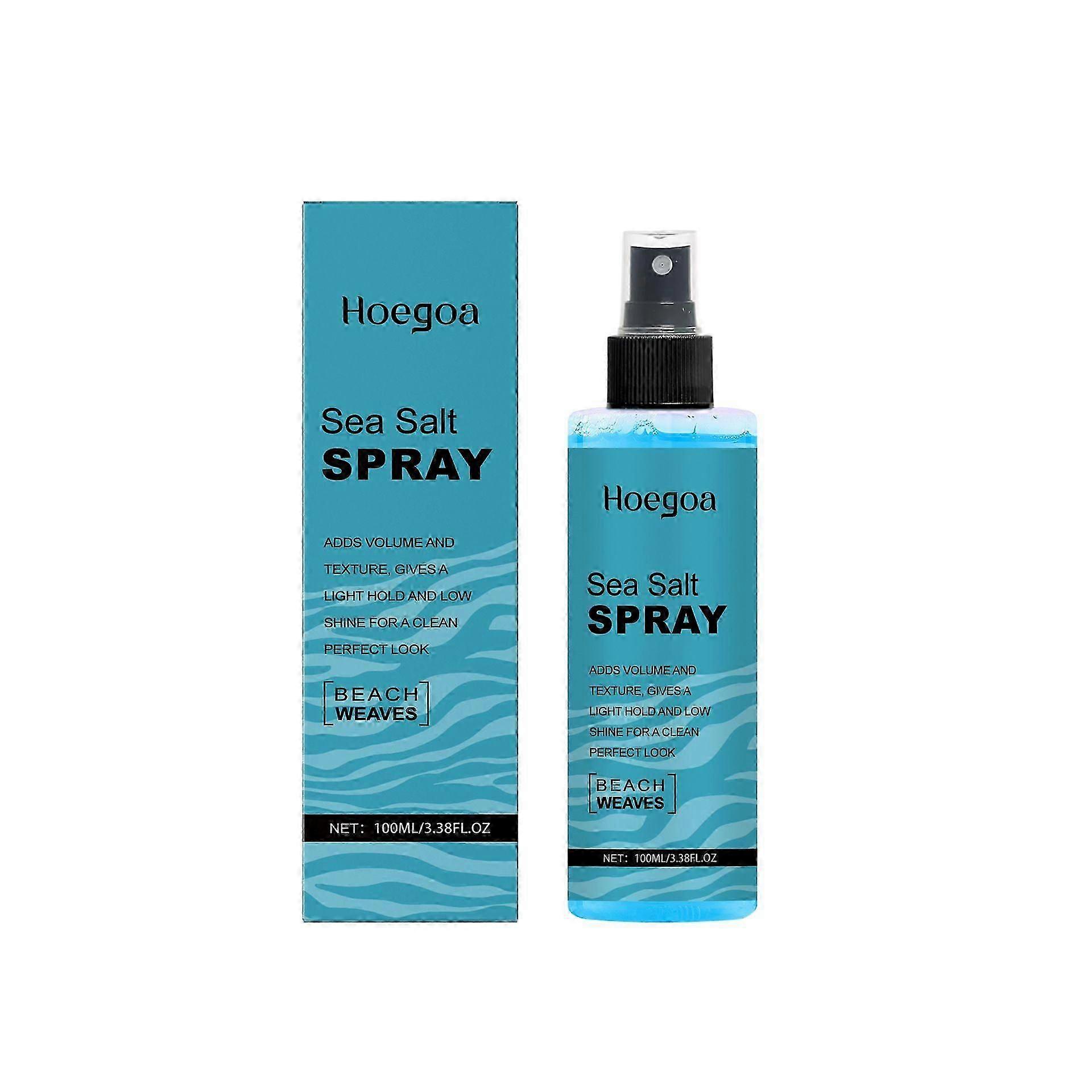 100 مل بخاخ ملح البحر ، رذاذ الملح وملح البحر تصفيف الشعر بخاخ ملح البحر لحجم الشعر للرجال والنساء