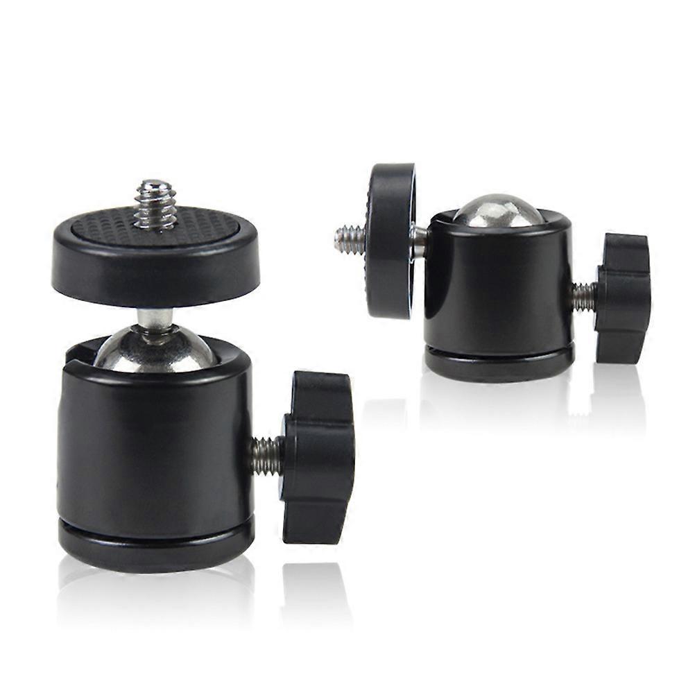 Durable Aluminum Alloy Camera Bracket with 2PCS Port and 1/4 Inch Port for Cameras Black