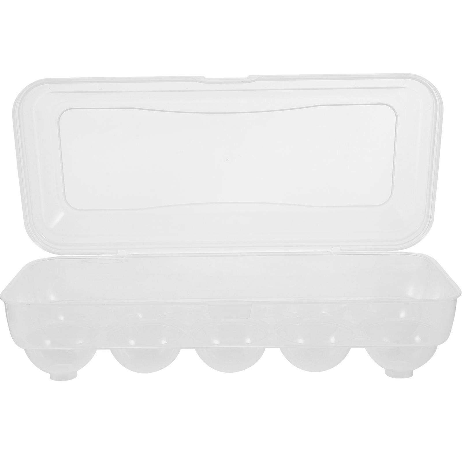 Stackable Plastic Egg Storage Container with Slot Design for Refrigerator Organization and Breakage Prevention