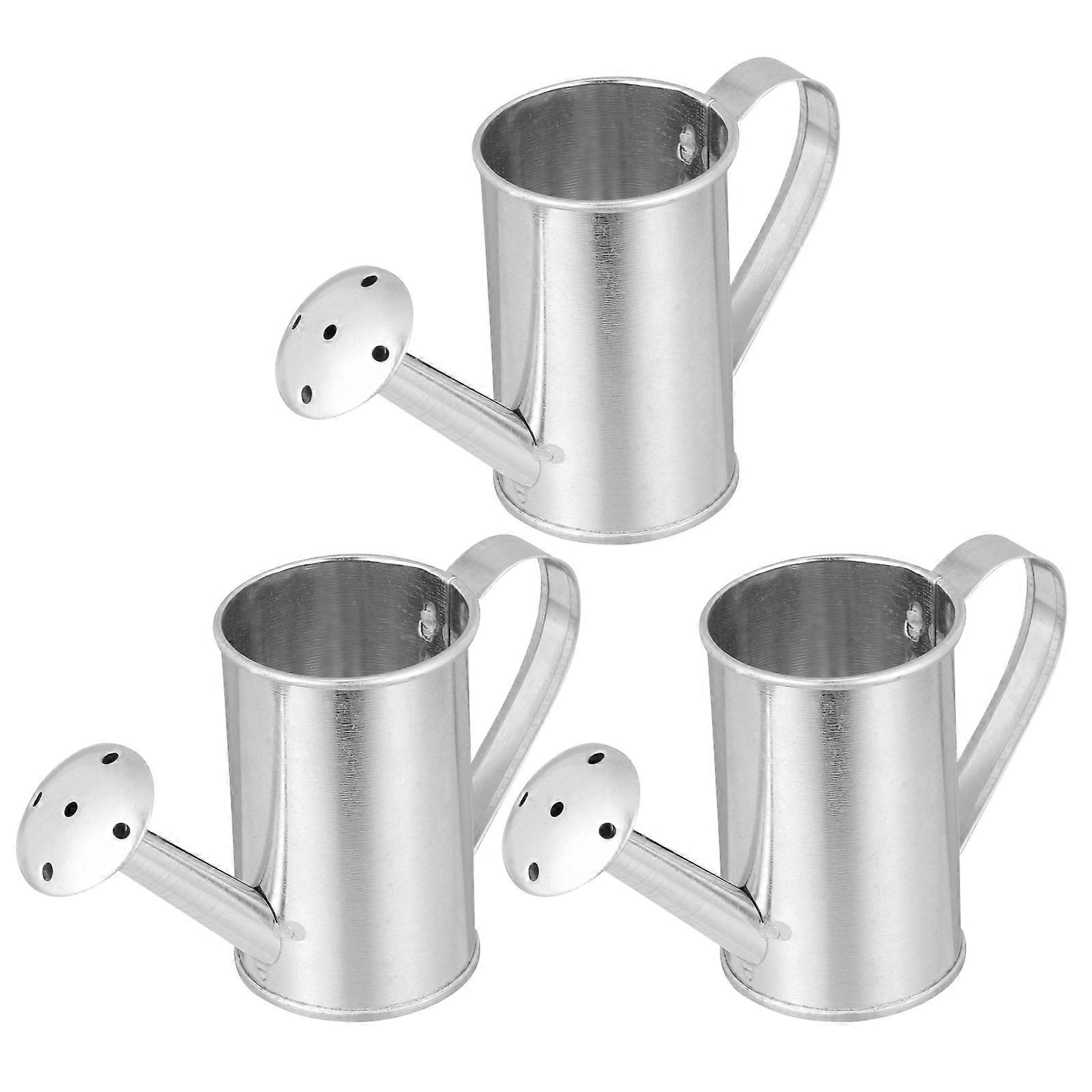 Metal Buckets For Flowers 3Pcs Rustic Decor Containers Suitable For Weddings Featuring Barrel Shape And Elegant Design