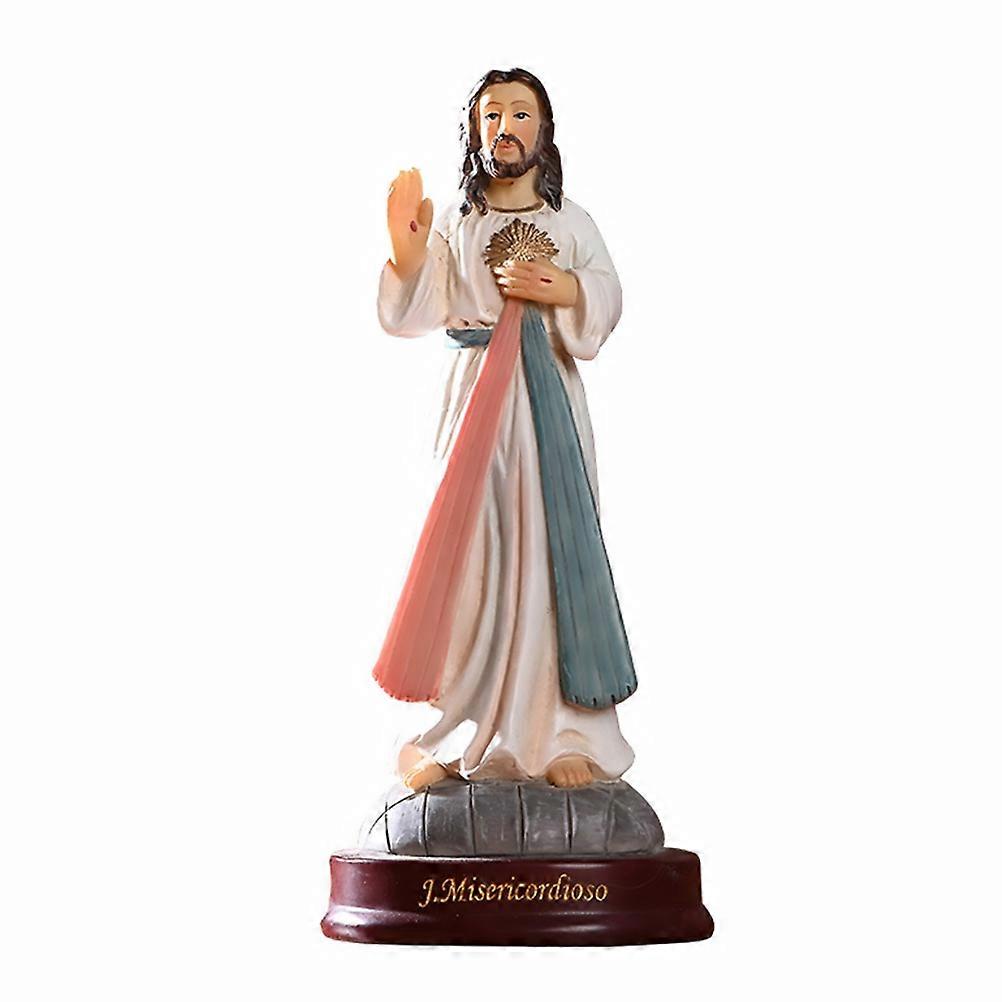 Artistic Jesus Style Resin Statue Home Decor Gift Assorted Color 1Pack
