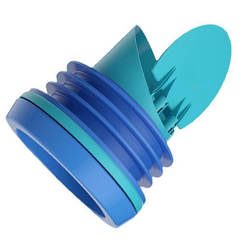 Thickened Toilet Bowl Seal Grommet For Home Improvement Bathroom 12.50X12.50X8.00CM Blue Flanged Design Prevent Blockage 1Pack