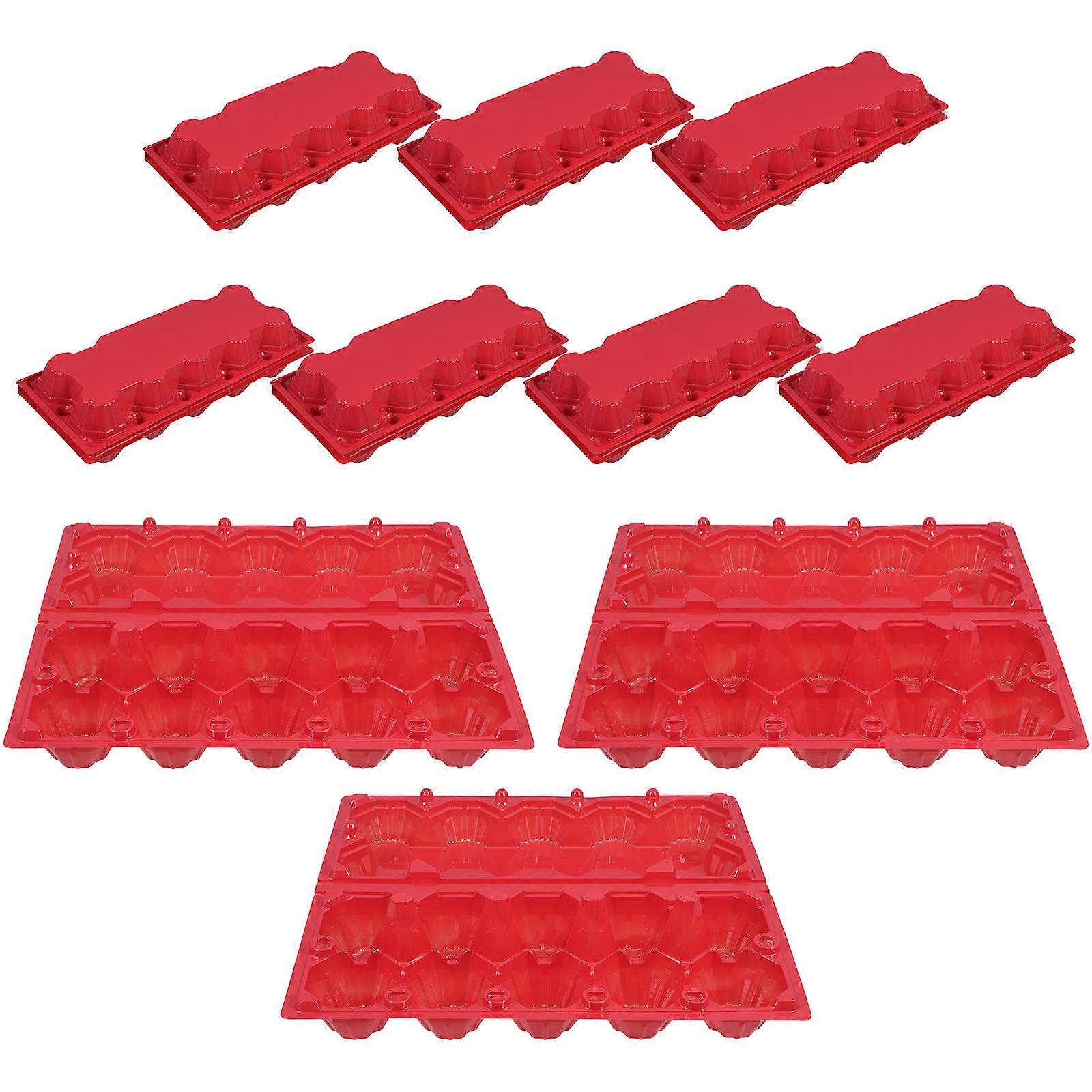 Egg Carton Plastic Storage Box for 10Pcs Organizer Container