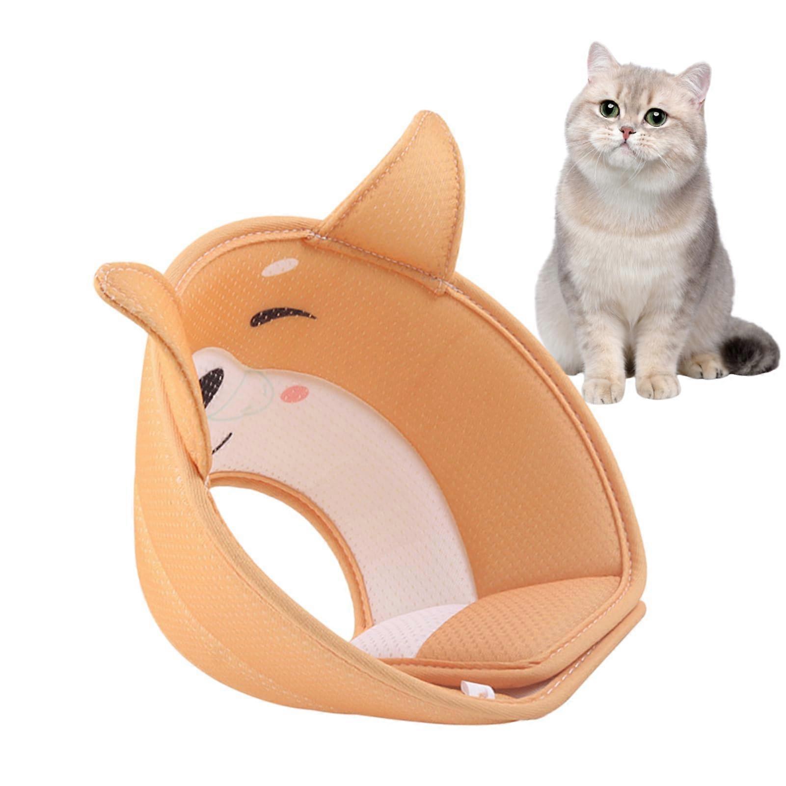 Elizabethan Collar For Cats | Donut Style E-Collar With Animal Pattern, Size L, For Cats And Dogs, Prevents Biting
