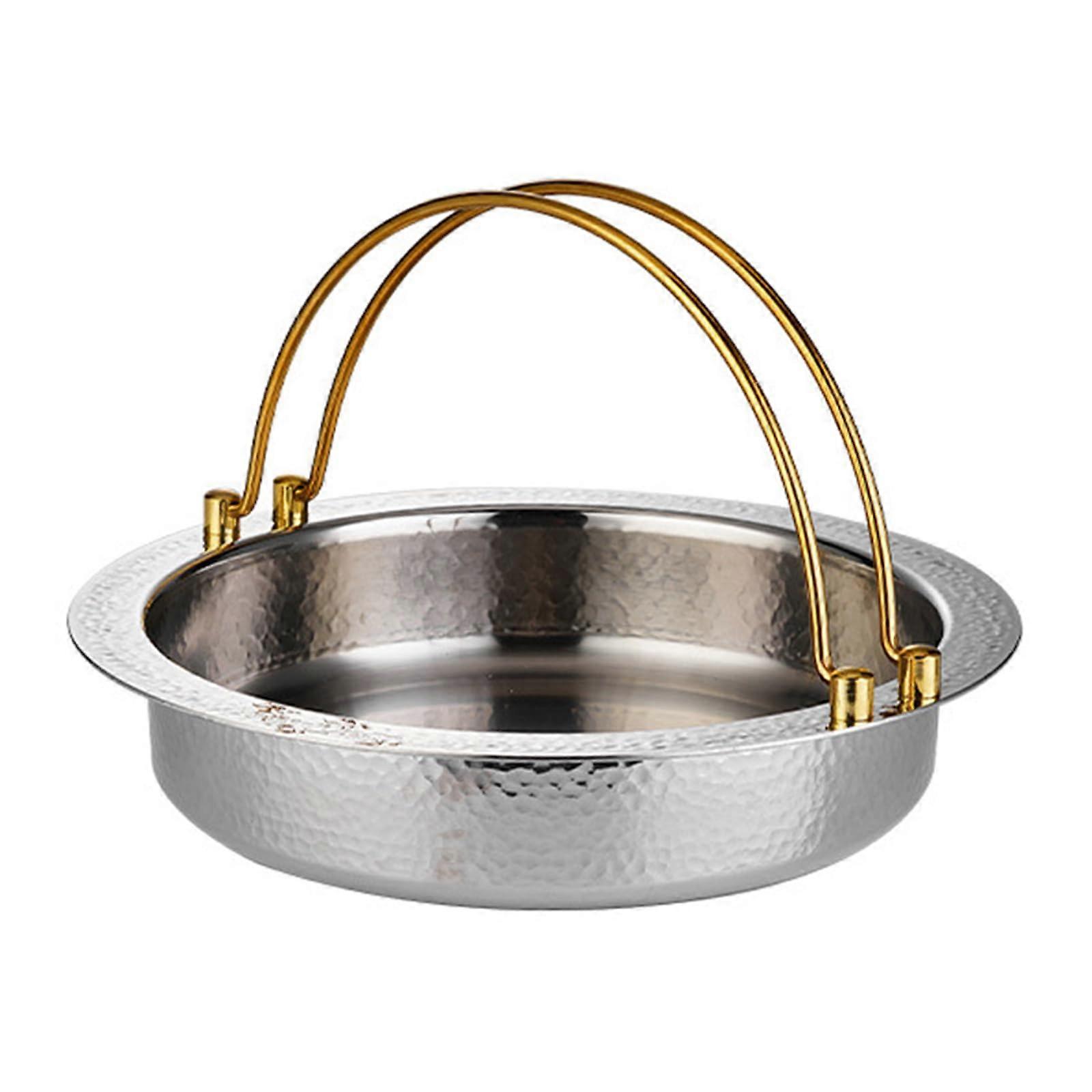 Shabu Shabu Hot Pot Hand Hammer 304 Stainless Steel for Gas Induction 28cm