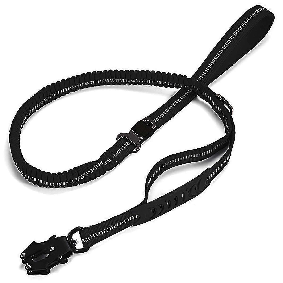 Heavy Duty Tactical Elastic Dog Leash No-Pull Dog Leash Reflective Shock-Absorbing Pet Leash Large D