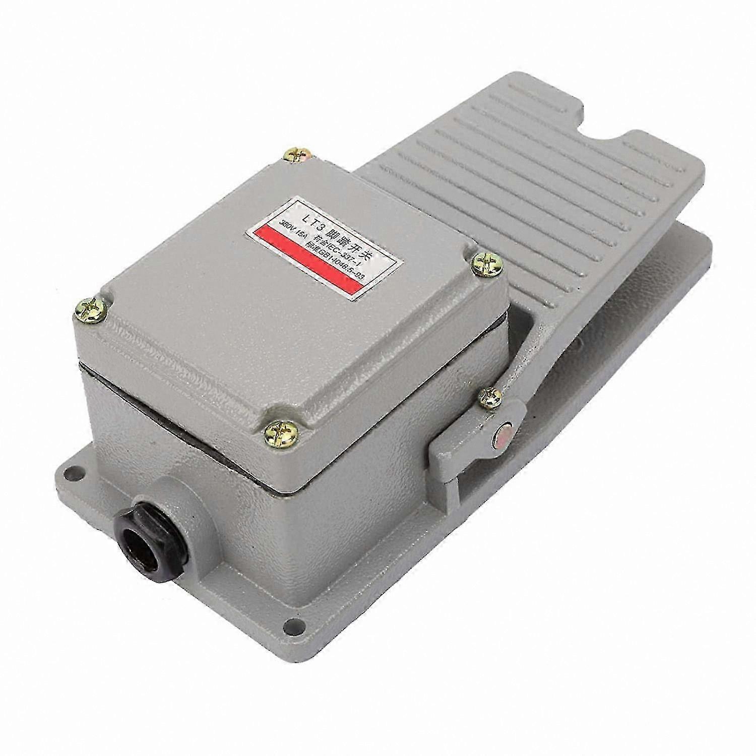 Non-Slip Aluminum Foot Switch with Silver Contacts