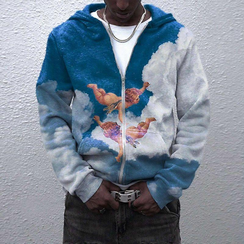 Pullover Winter 3D Digitaldruck Pullover Herren