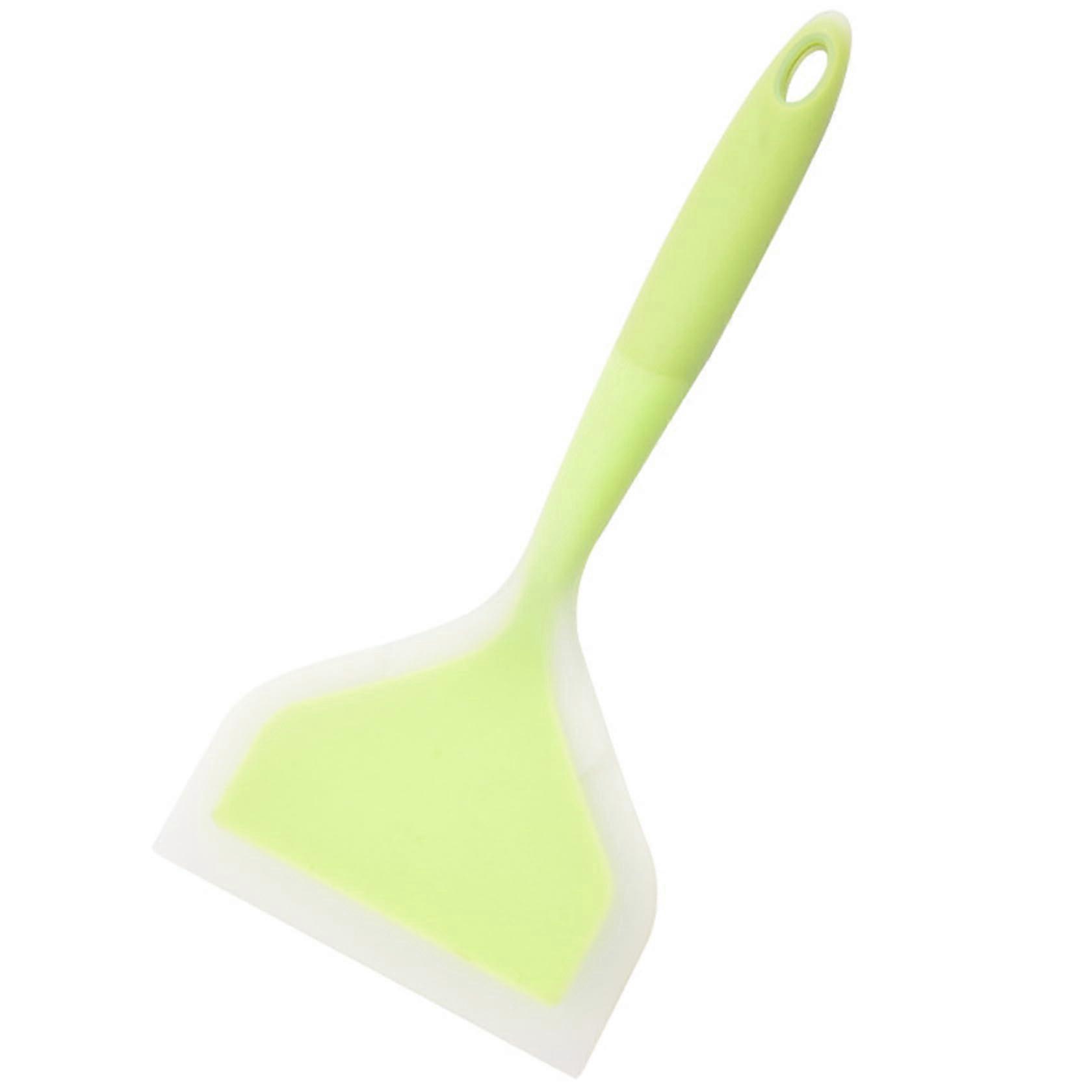Silicone Pancake Spatula, 4.7' Wide Silicone Spatula Turner, Heatresistant Nonstick, Hanging Omelette with Handle for Cooking, Cleaning
