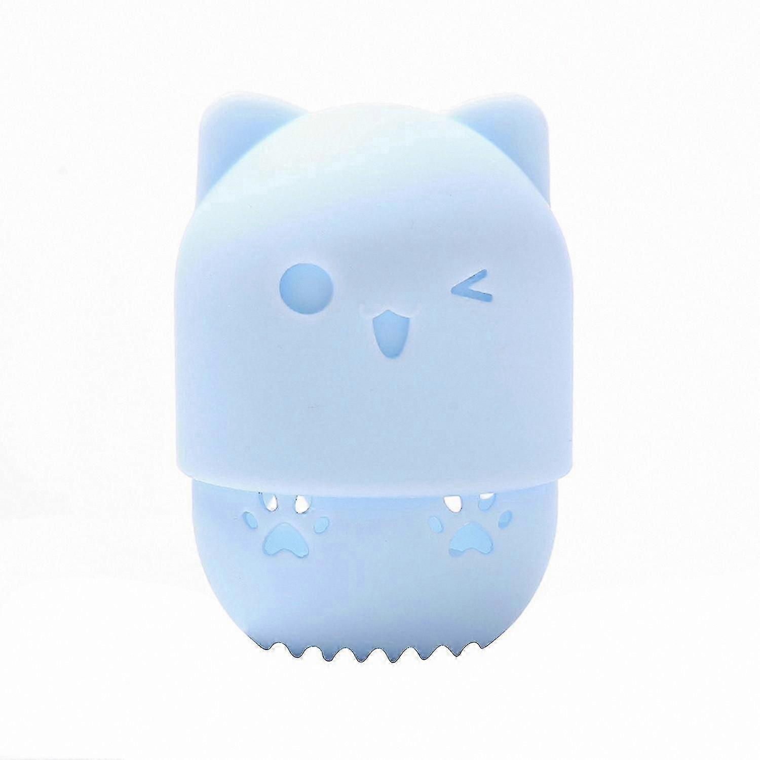 Portable Silicone Makeup Sponge Holder with Hollow Design for Quick Drying and Easy Storage