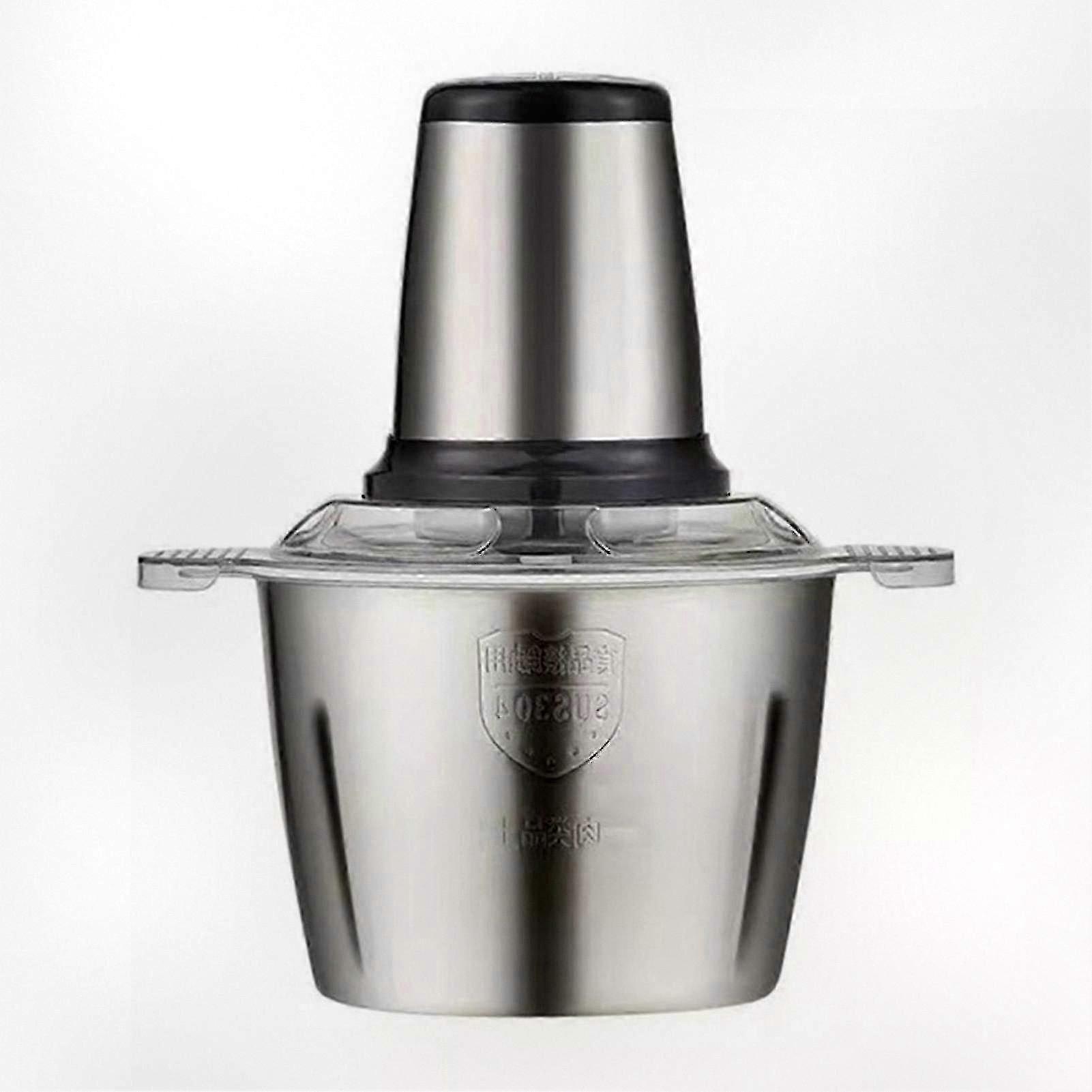 Multifunctional Stainless Steel Electric Mincer Suitable for Various Brands 250w with Double Layer Blades and 2L Large Capacity for Kitchen