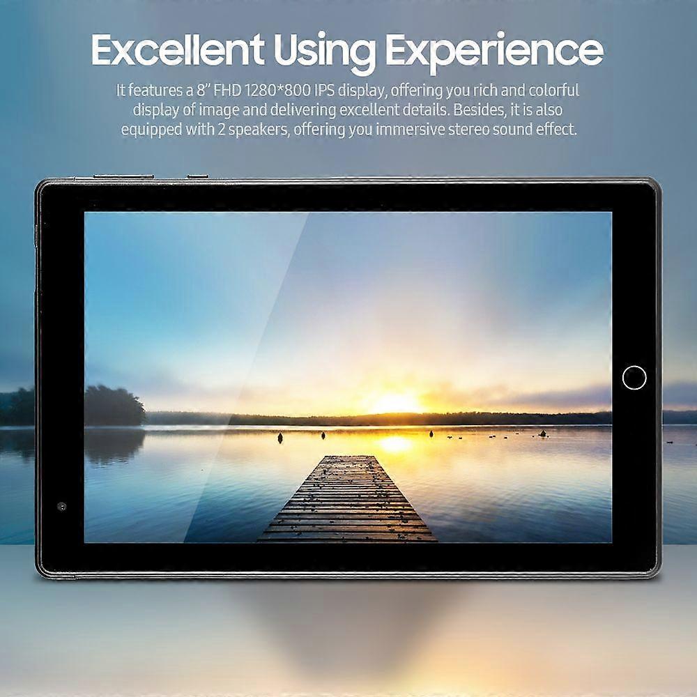 8inch Android Tablet Octa-core Processor/Android 11.0 OS/8 1280*800 IPS Display/2GB+32GB Memory/WiFi & BT4.0 Green US Plug