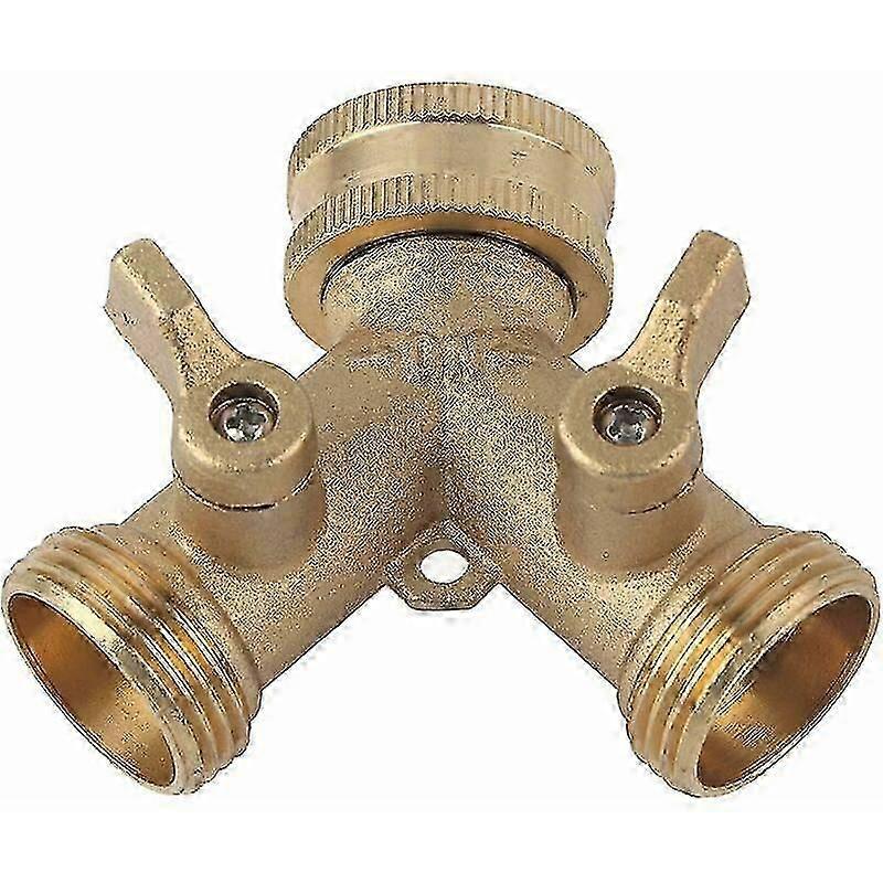 Krankoblingssplitter, 3/4 tommers messing 2-veis ventilsplitter