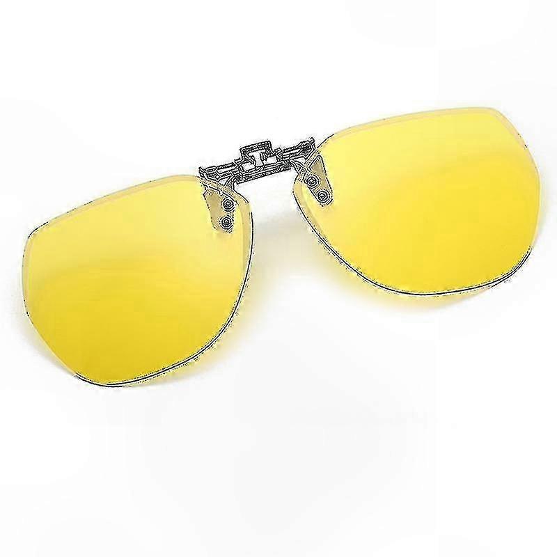 Day & Night Vision Clip-On Glasses with Polarized Lenses, Anti-Glare and Risk-Reducing Features for Prescription Frames