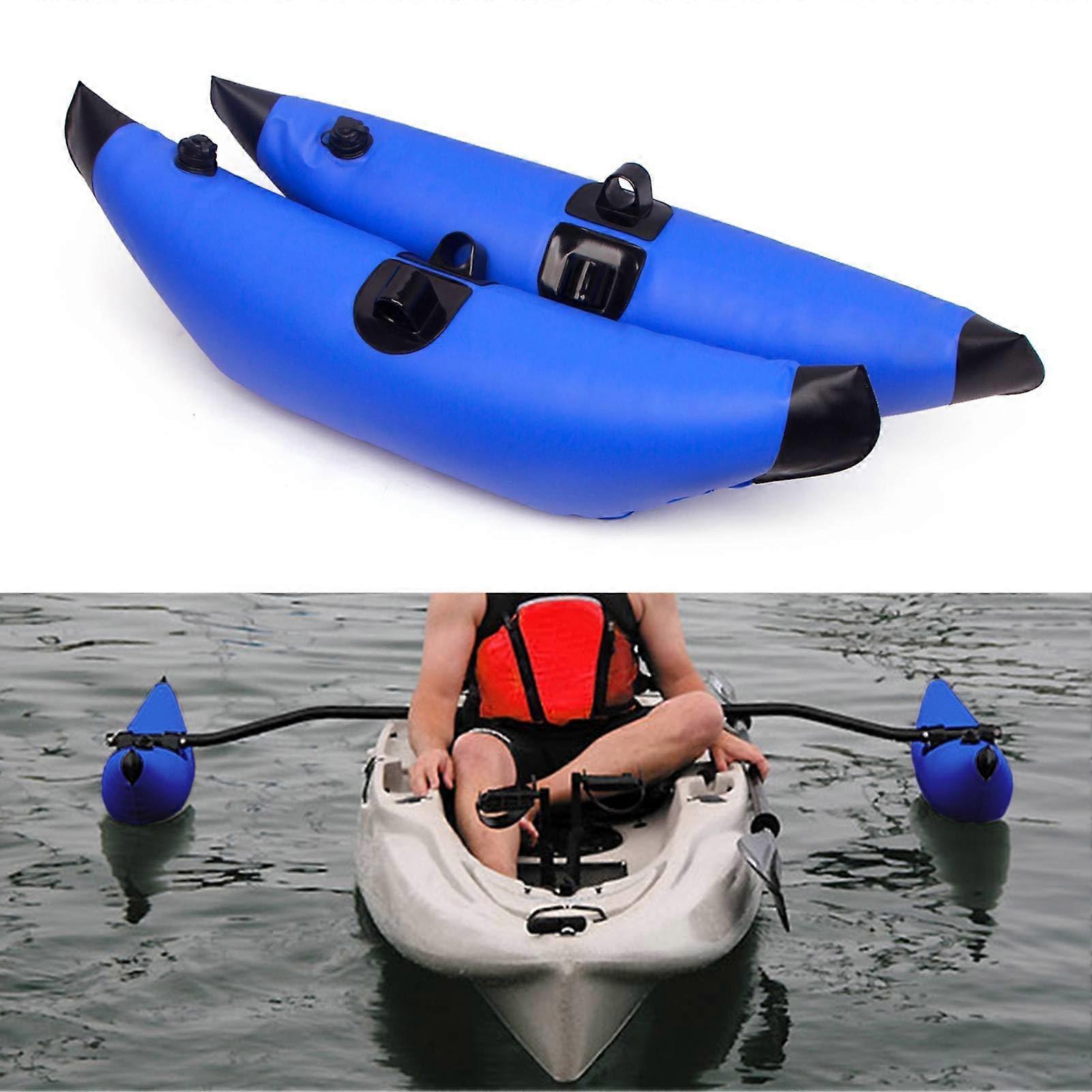 Outrigger Stabilizer System for Kayak Canoe PVC Inflatable Boat, Blue Inflatable Stabilizers for Enhanced Stability