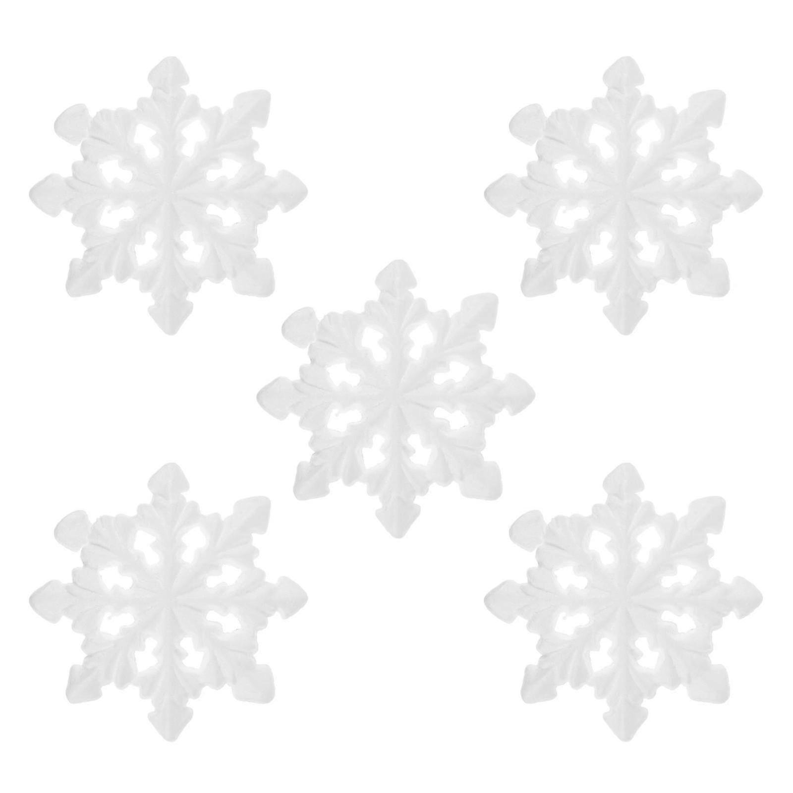 5-Piece Kids Nativity Ornaments Set with Foam Snowflake Decor and Styrofoam Balls for Christmas Crafts