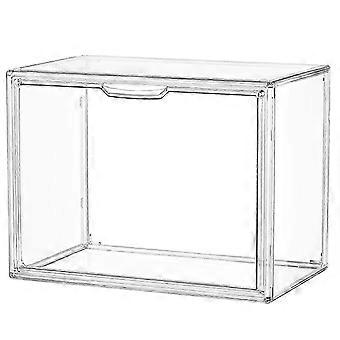 Large Clear Acrylic Display Case for Action Figures & Collectibles, Sturdy Stackable with Lid, 14.2x8.7x10.6 Inches