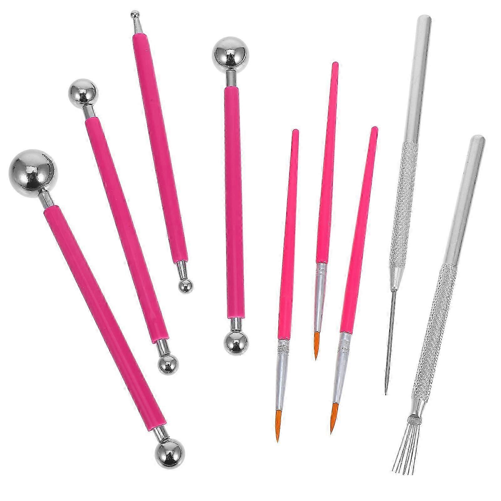 Clay Tools Set Double-Ended Pottery Enthusiasts Multi 9Pcs