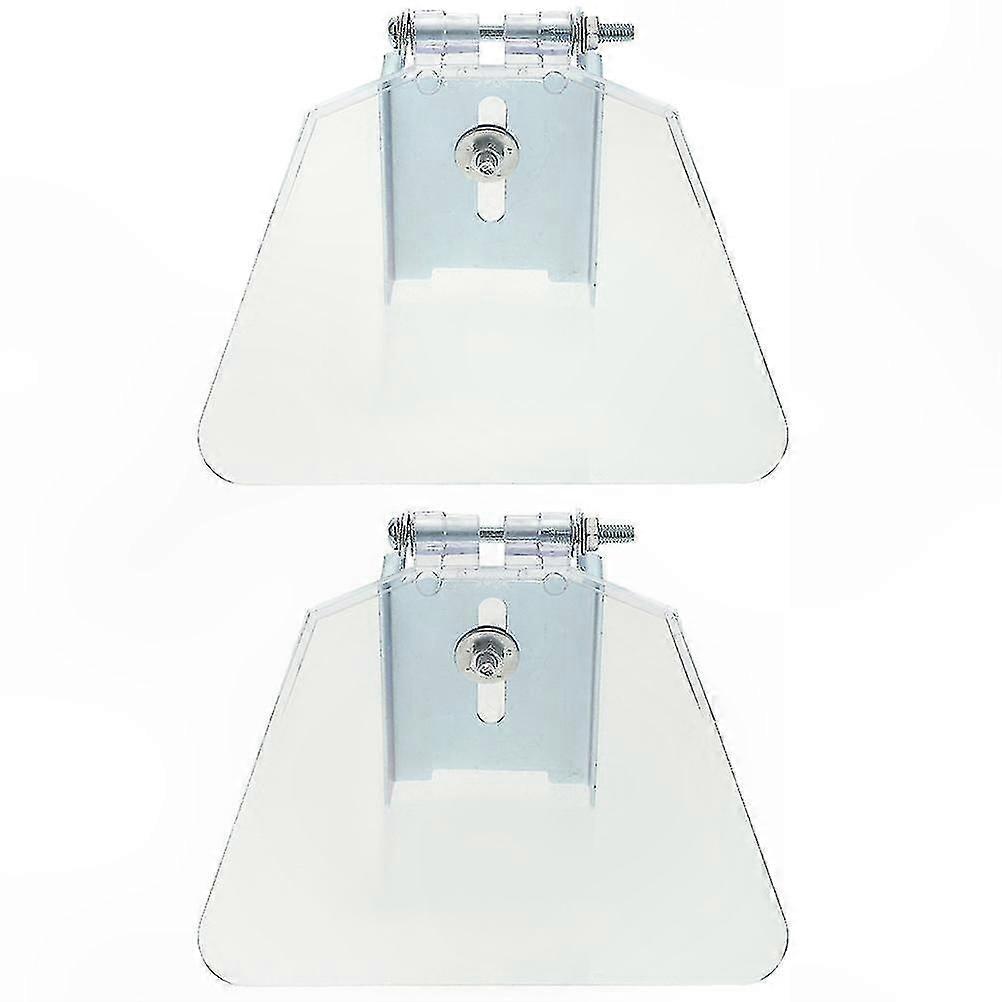 2-Pack Grinder Guard Attachments with Eye Shield and Mounting Screws for Bench Grinders