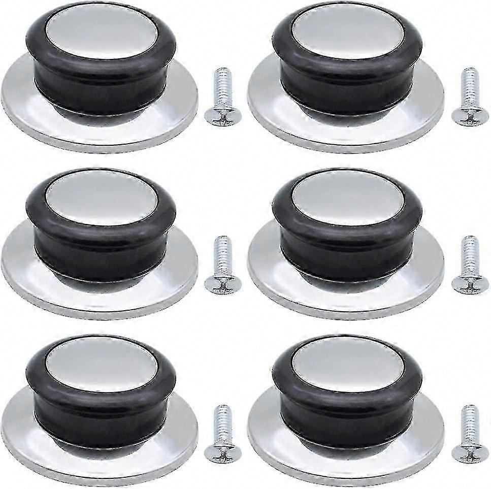 6-Piece Heat Resistant Pot Lid Knobs for Stovetop Cooking