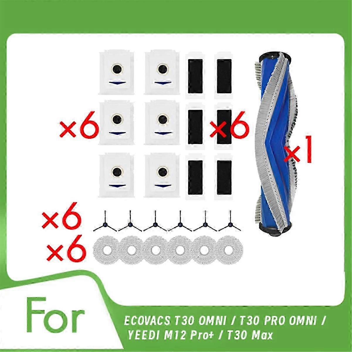 Suitable for ECOVACS T30 OMNI, T30 PRO OMNI, YEEDI M12 Pro+, T30 Max Robot Vacuum Parts Replacement