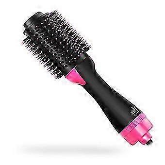 Ionic Hair Dryer and Volumizer Brush 1000W Curling Iron and Straightener black pink