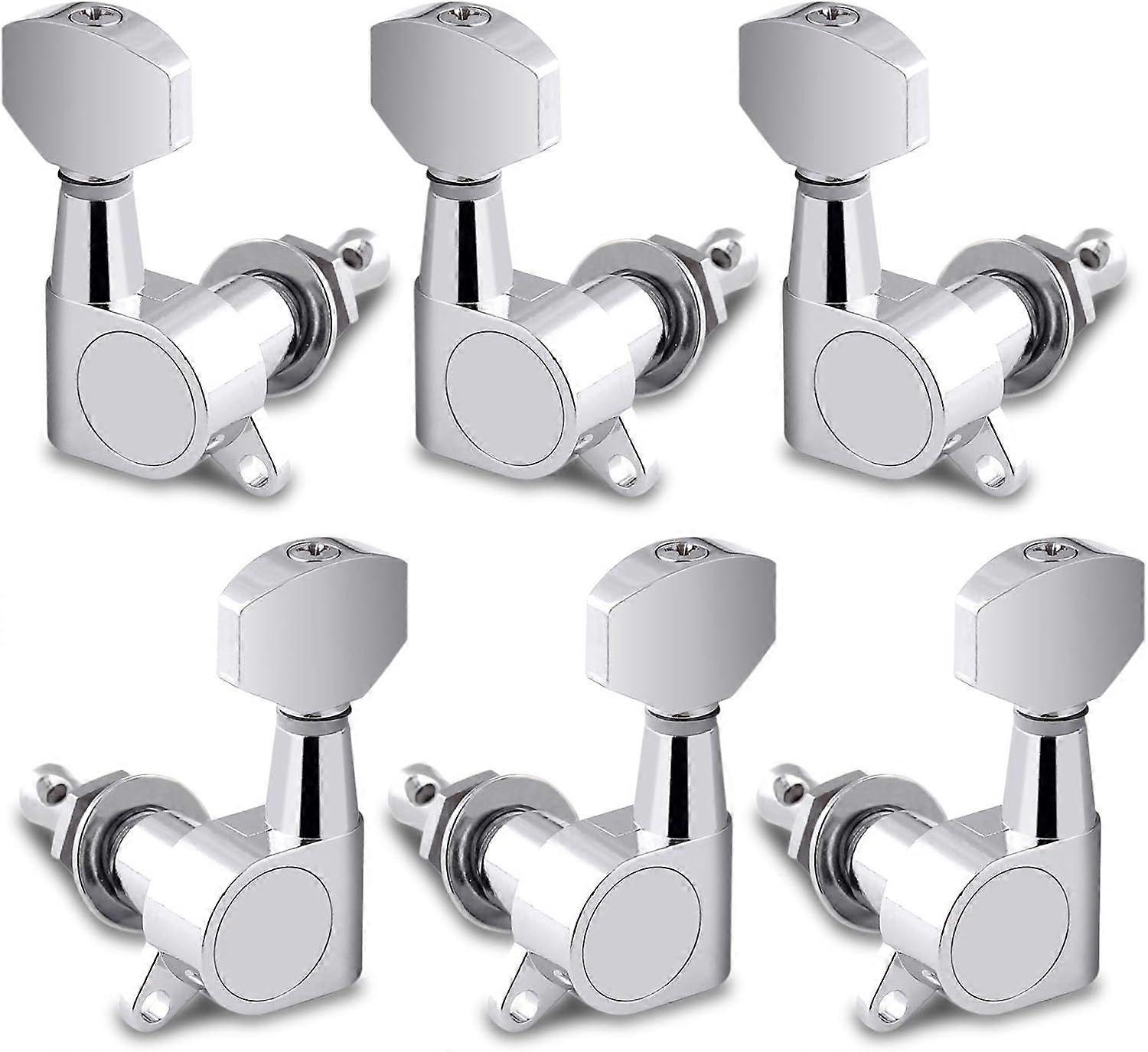 Sealed String Tuning Pegs Tuning Machines   Tuners Tuning Keys 3 Left 3 Right for Acoustic
