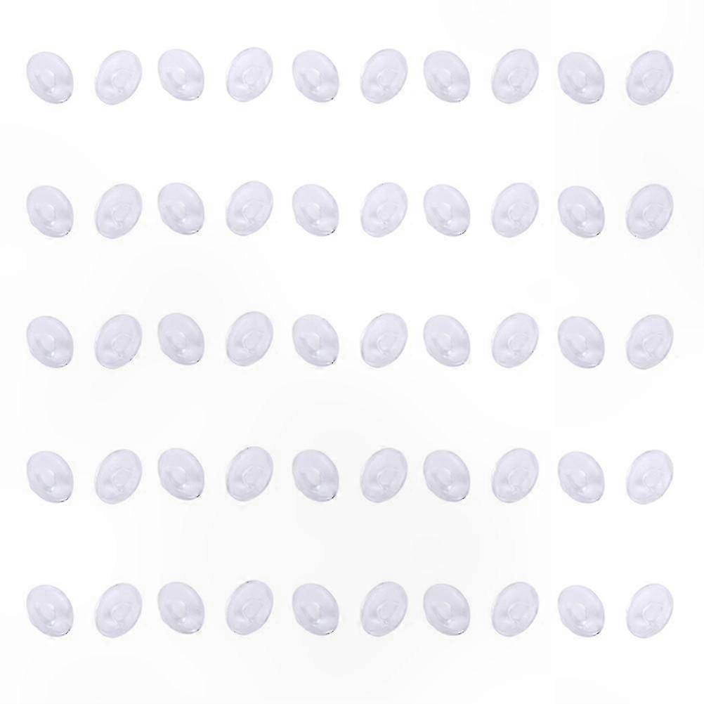 50 Silicone Self-Adhesive Nose Pads for Round Glasses with Air Cushion Support