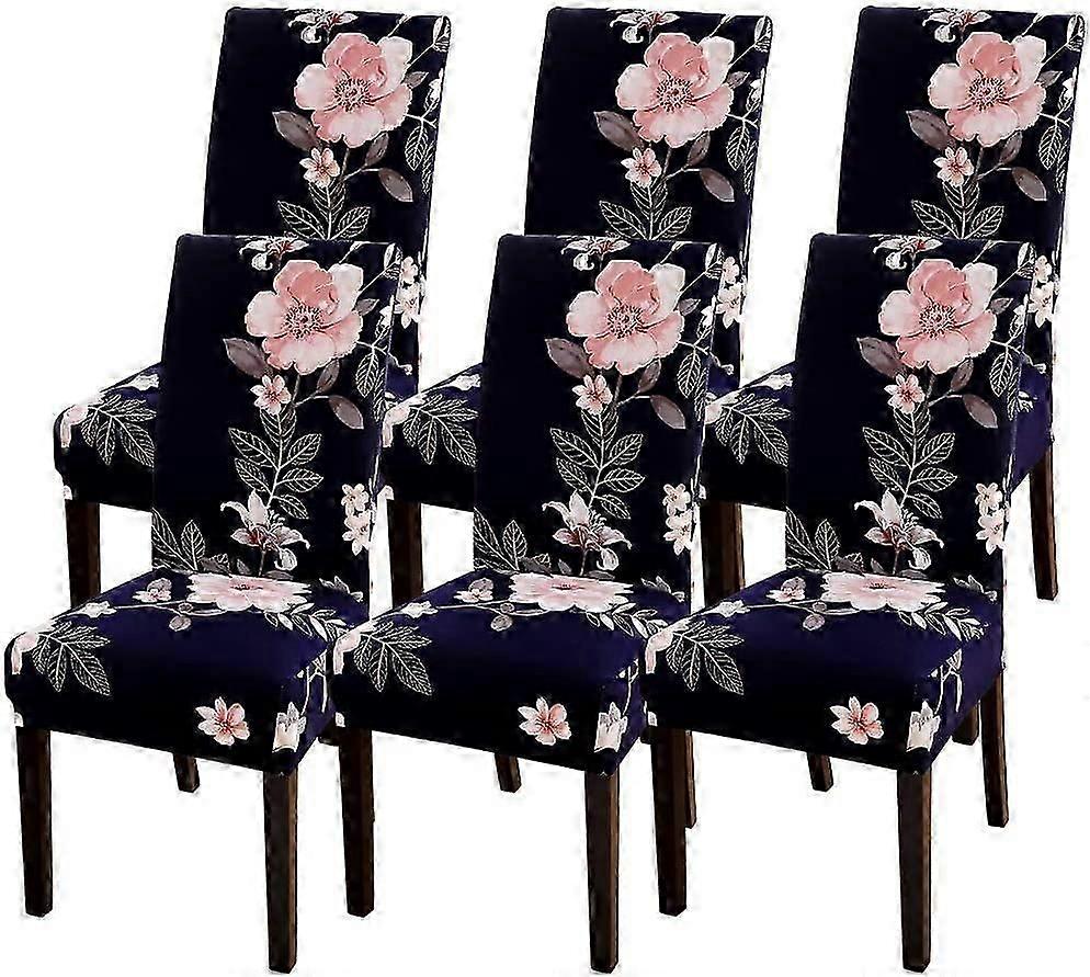 Stretch Spandex Seat Covers - Removable and Washable, 6 Pieces