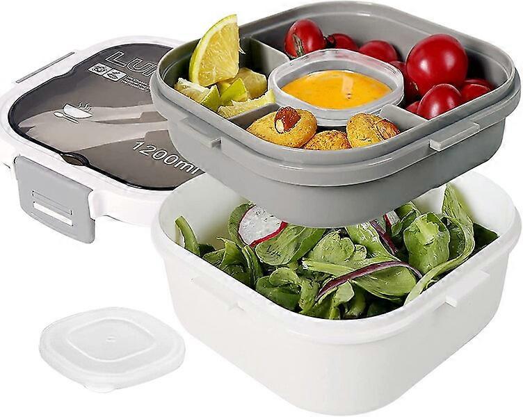 Lunch box, 1200ml white, suitable for multiple scenarios