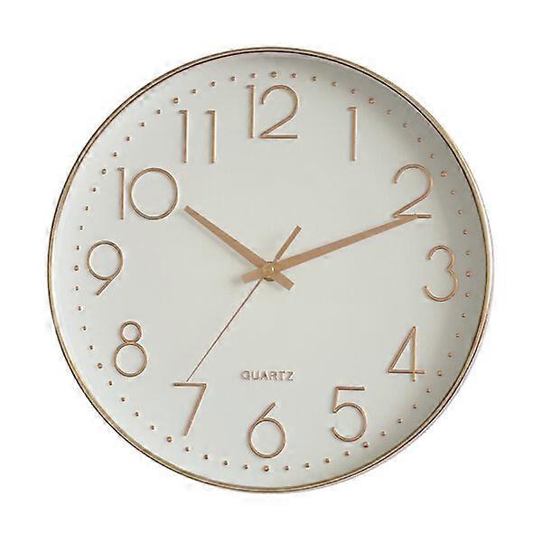 12-inch wall clock with modern minimalist design and clear readings