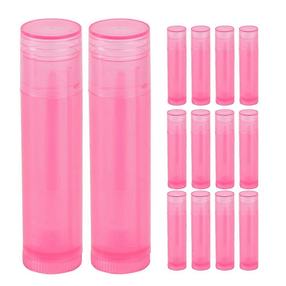 Pink Lipstick Tubes for DIY Lip Balm Making 30Pcs Refillable Containers