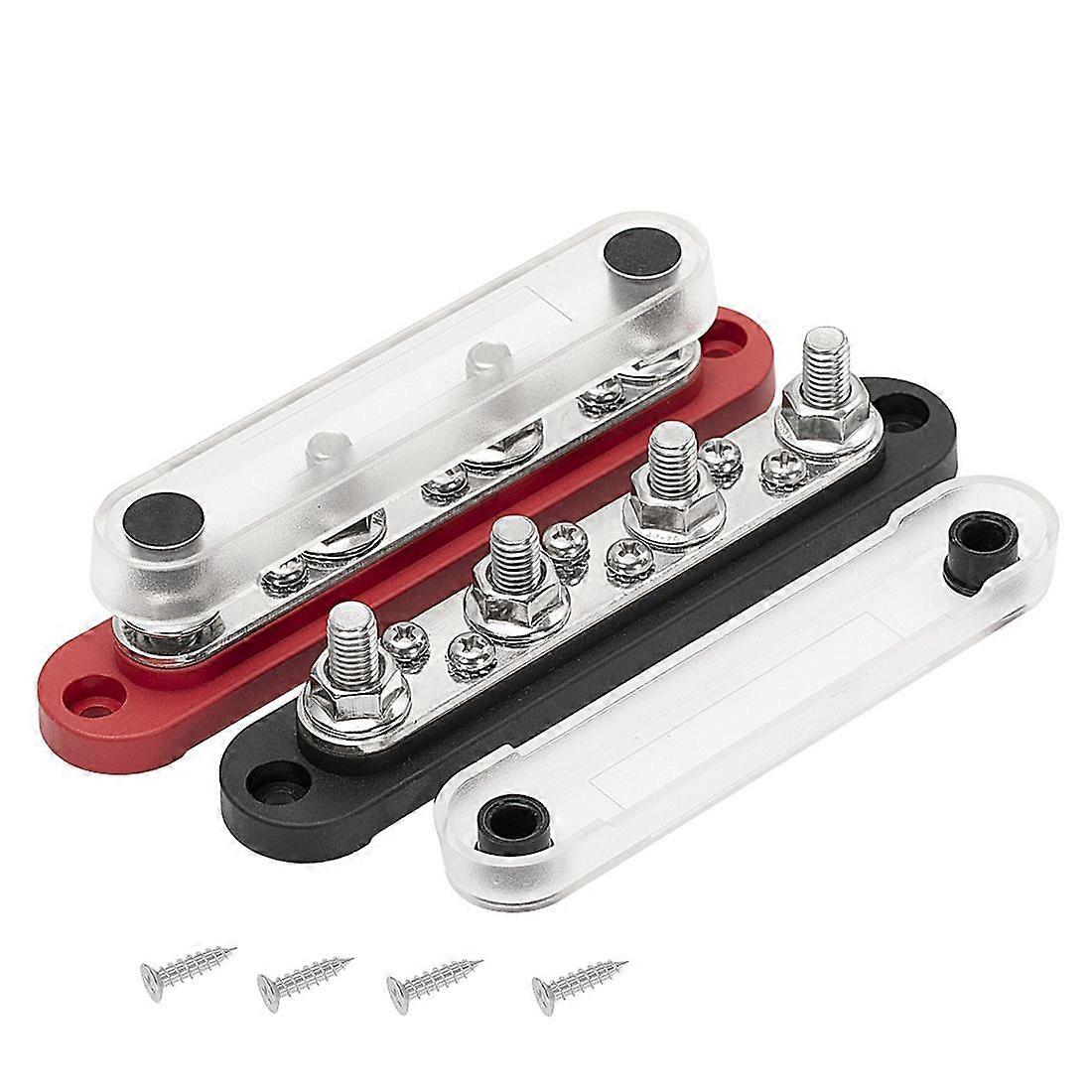 Car Terminal Block Bus Bar 48V 150A Power Distribution Block M8 Terminal Bus for Automotive Boat So