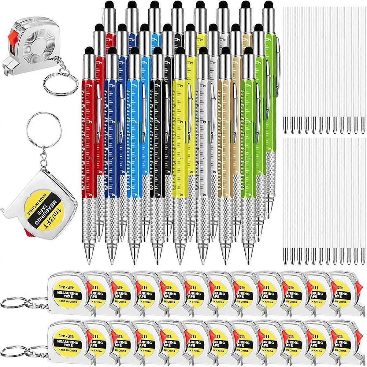 Multifunctional Pen Giftset Includes Tape Measure, 6-In-1 Practical Pen, Suitable for Men'S Birthda