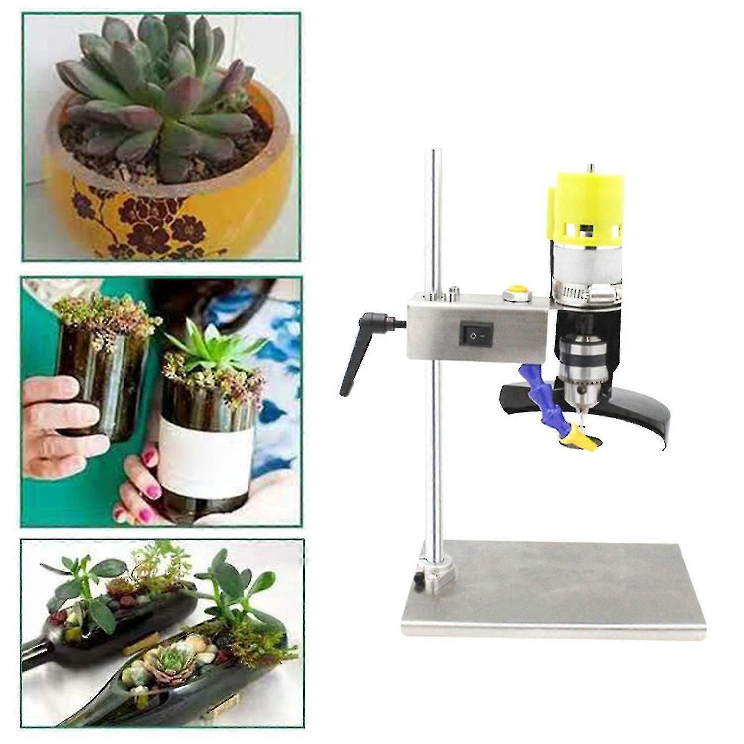 Electric Glass Bottle Cutter Kit, With 7 Variable Speed, Stainless Adjustable Cutting Tool, For Diy