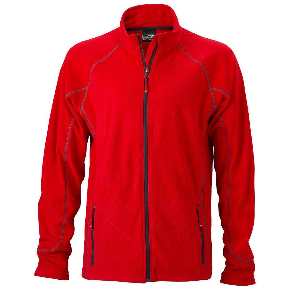 James and Nicholson Herren Strukturierte Fleecejacke